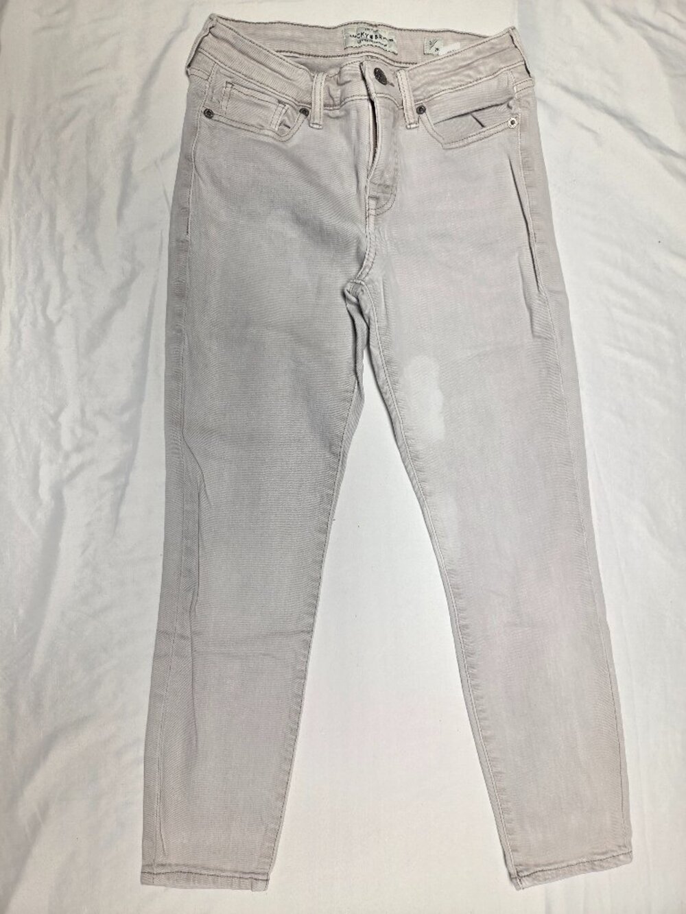 Lucky Brand Skinny Jeans Size 0 / 25 Light Grey Denim